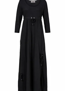 bonprix Bekleidung·Pullover & Strickjacken|Kleider^Shirt-Kleid mit 3/4-Ärmeln schwarz