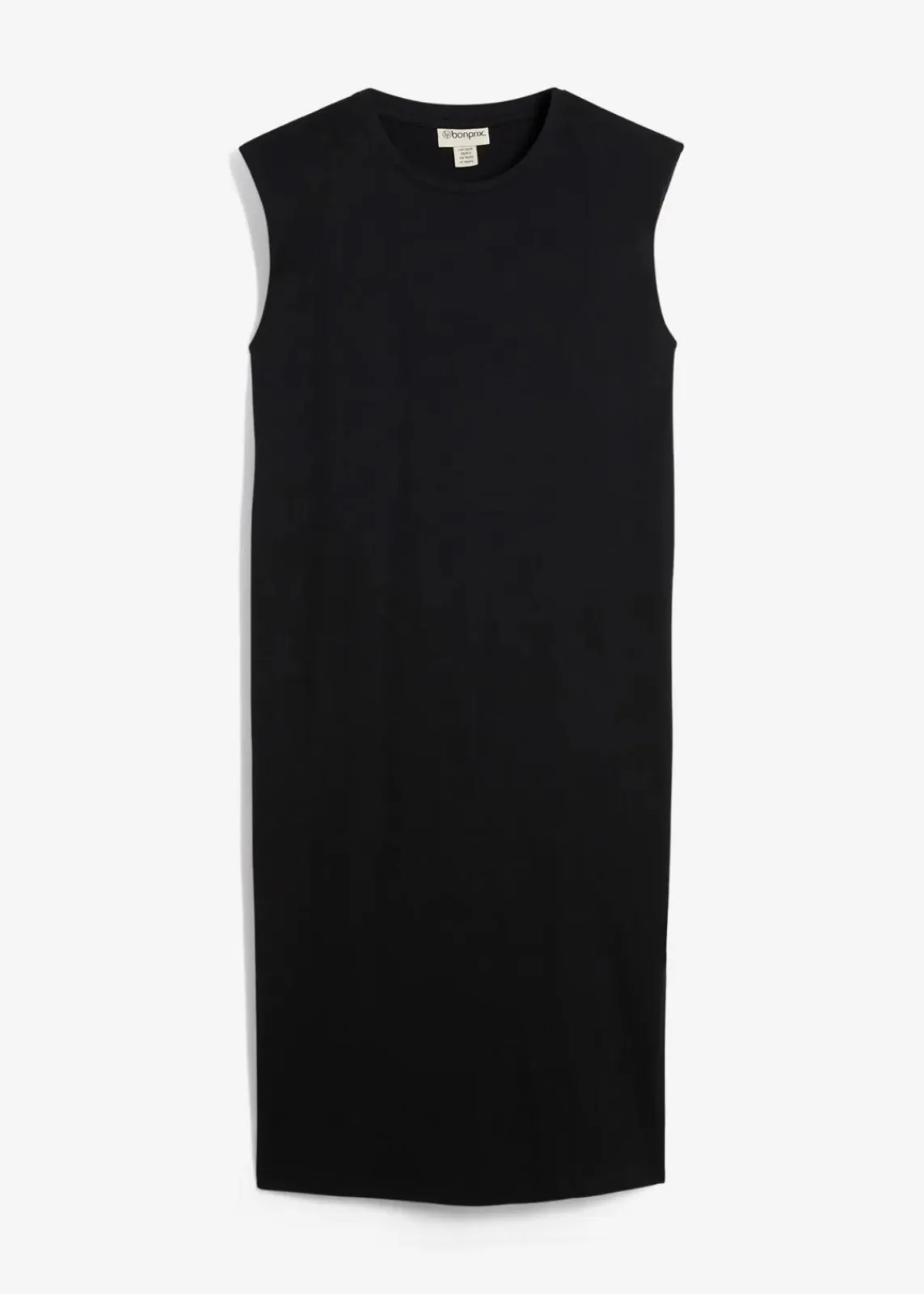bonprix Bekleidung·Röcke|Bekleidung·Pullover & Strickjacken^Shirtkleid mit Schulterpolstern aus reiner Bio-Baumwolle schwarz