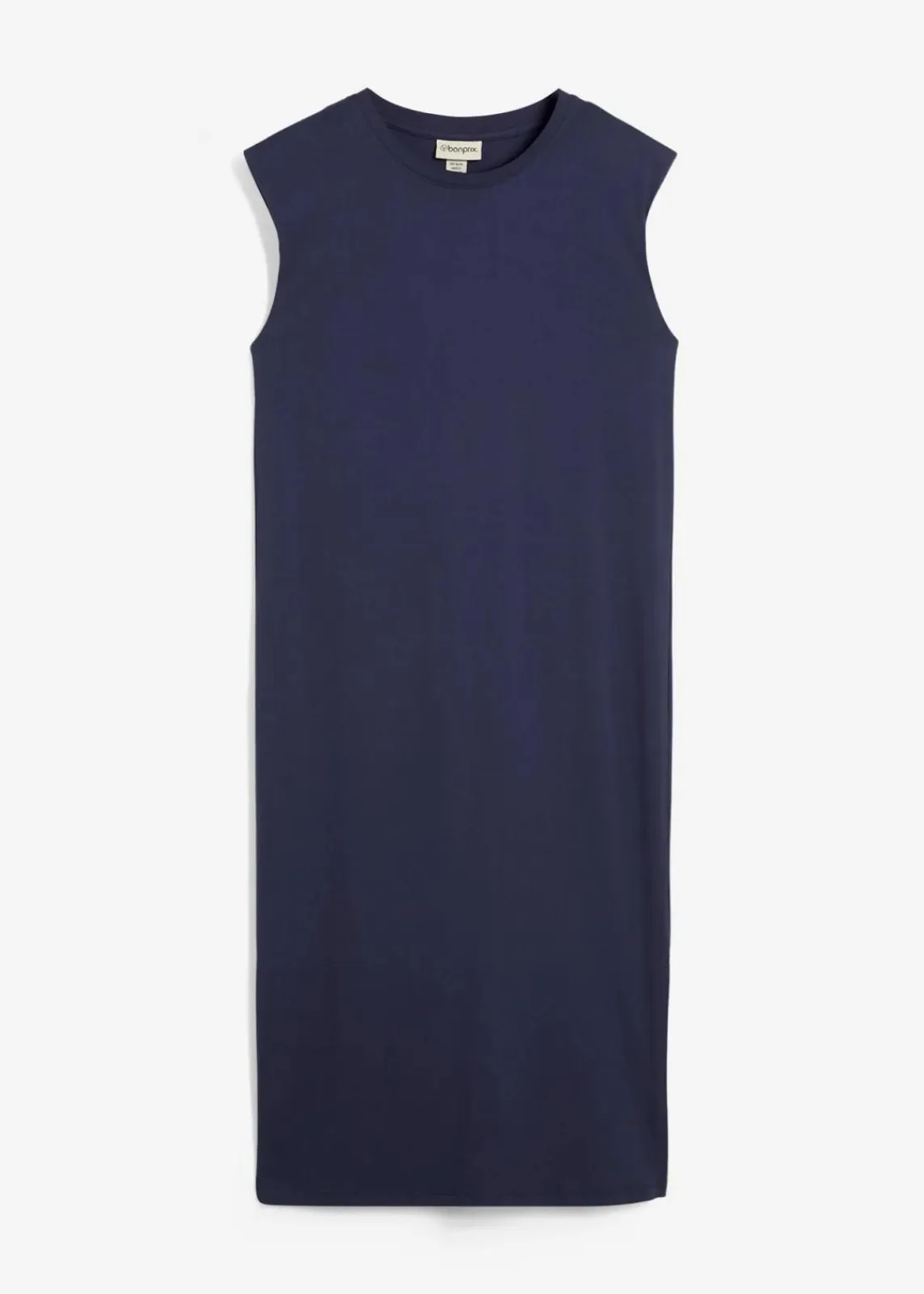 bonprix Nachhaltigere Materialien|Kleider^Shirtkleid mit Schulterpolstern aus reiner Bio-Baumwolle dunkelblau