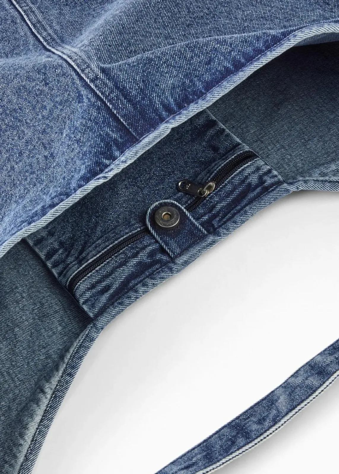 bonprix Taschen^Shopper aus Denim hellblau denim