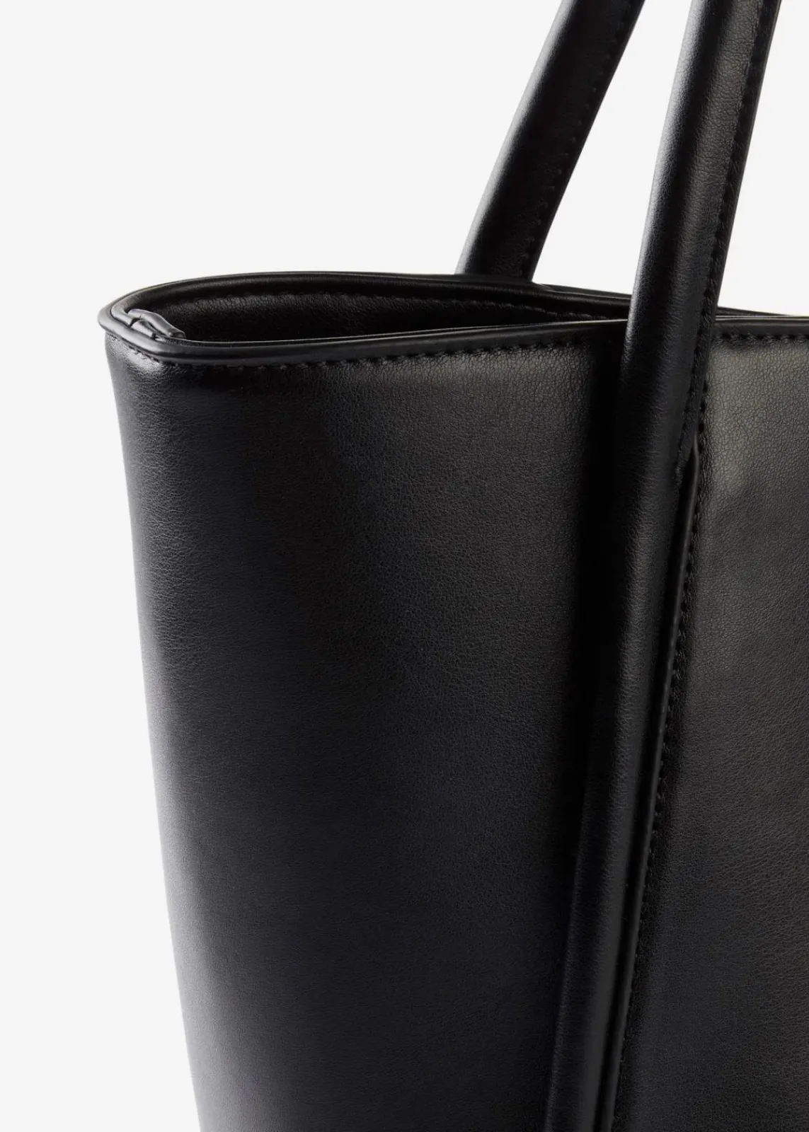 bonprix Taschen^Shopper mit runder Paspelierung und großer Innentasche schwarz