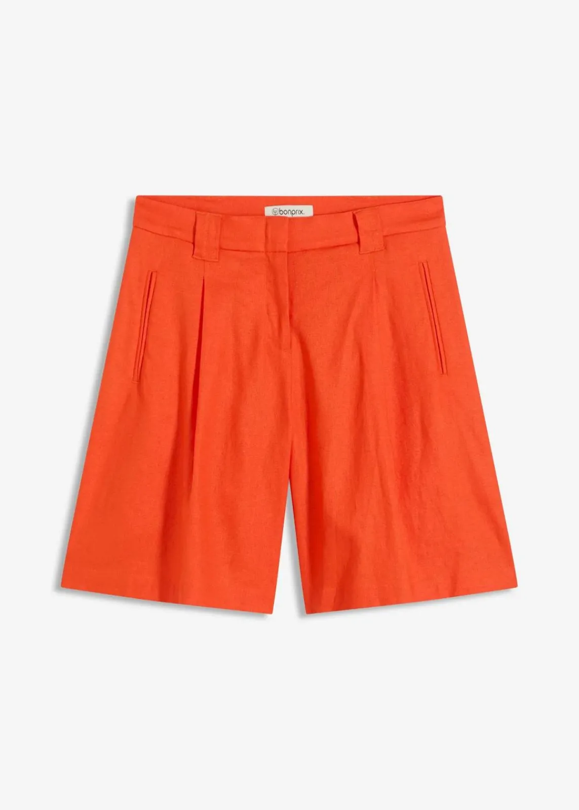 bonprix Bekleidung·Outdoorbekleidung|Bekleidung·Kleider^Shorts aus leichtem Leinen-Mix mohnrot