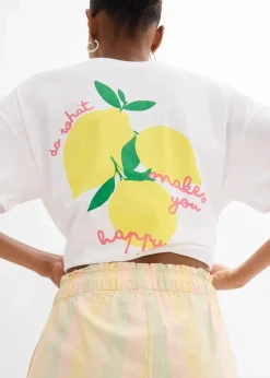 bonprix Shorts|Hosen^Shorts aus luftigem Leinen-Mix natur längs gestreift