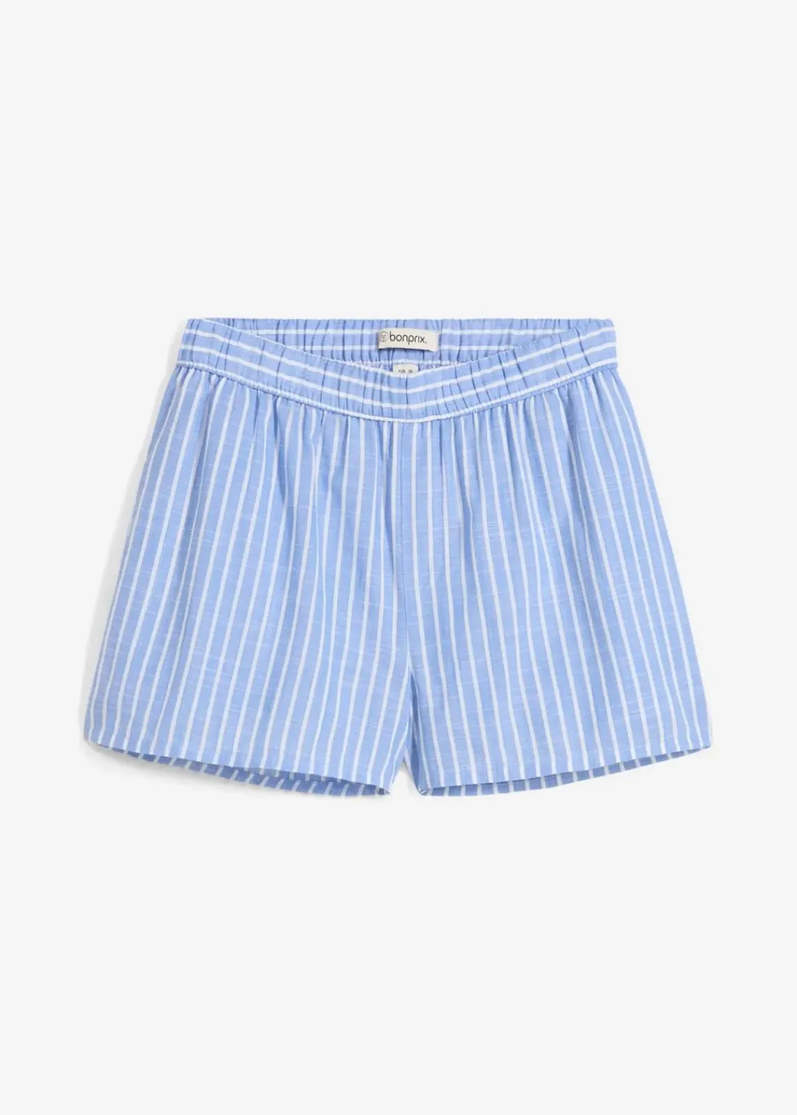 bonprix Hosen|Shorts^Shorts aus reiner Baumwolle blau/weiß gestreift