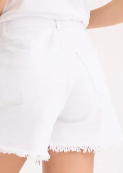 bonprix Shorts|Hosen^Shorts mit Kettendetail weiß