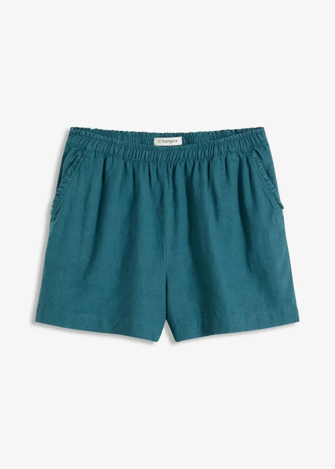 bonprix Hosen|Shorts^Shorts mit Leinenanteil pfeffergrün