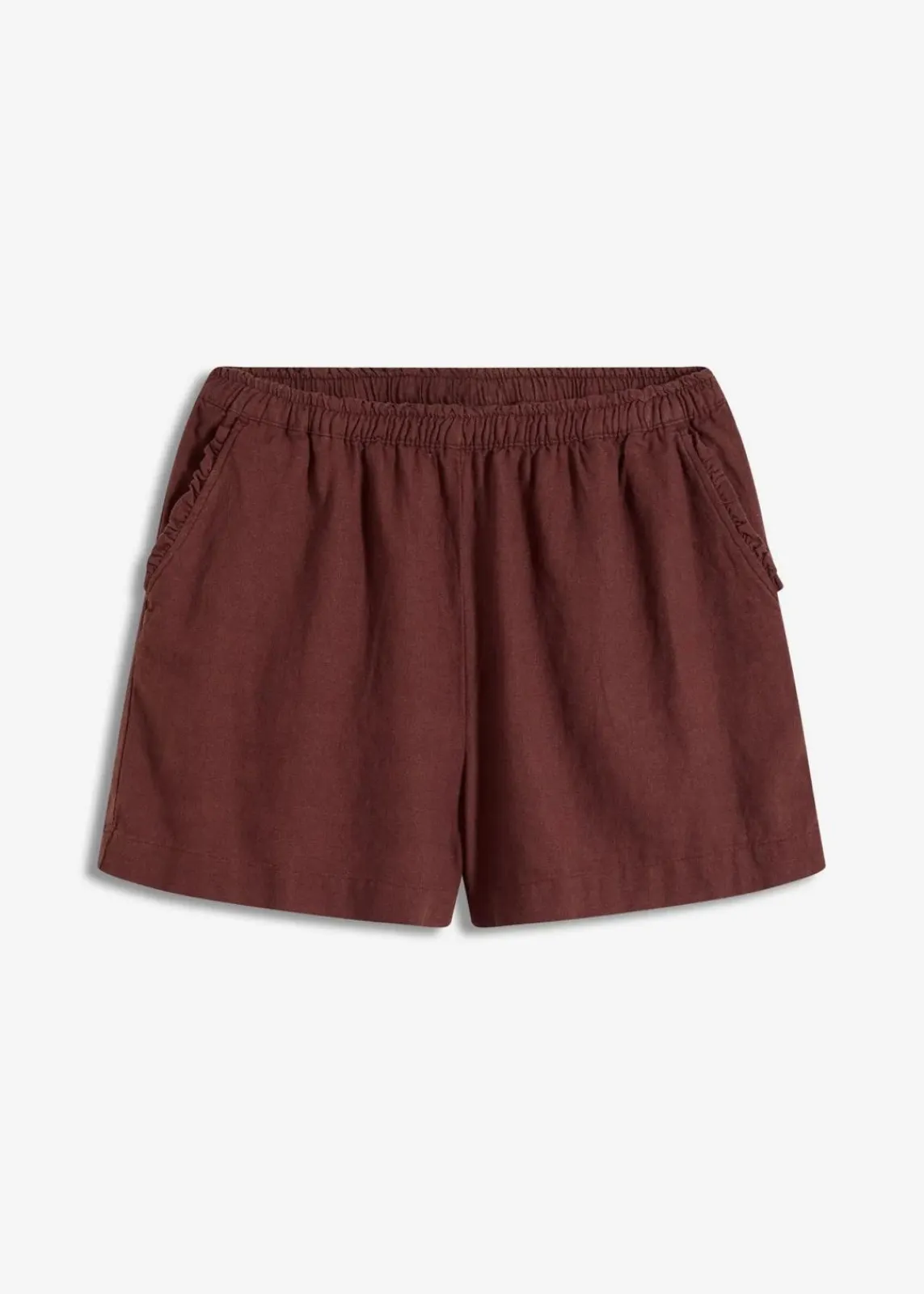 bonprix Bekleidung·Outdoorbekleidung|Bekleidung·Kleider^Shorts mit Leinenanteil kaffeebraun
