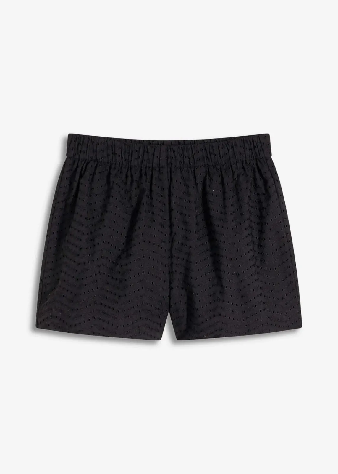 bonprix Hosen|Shorts^Shorts mit Lochstickerei schwarz
