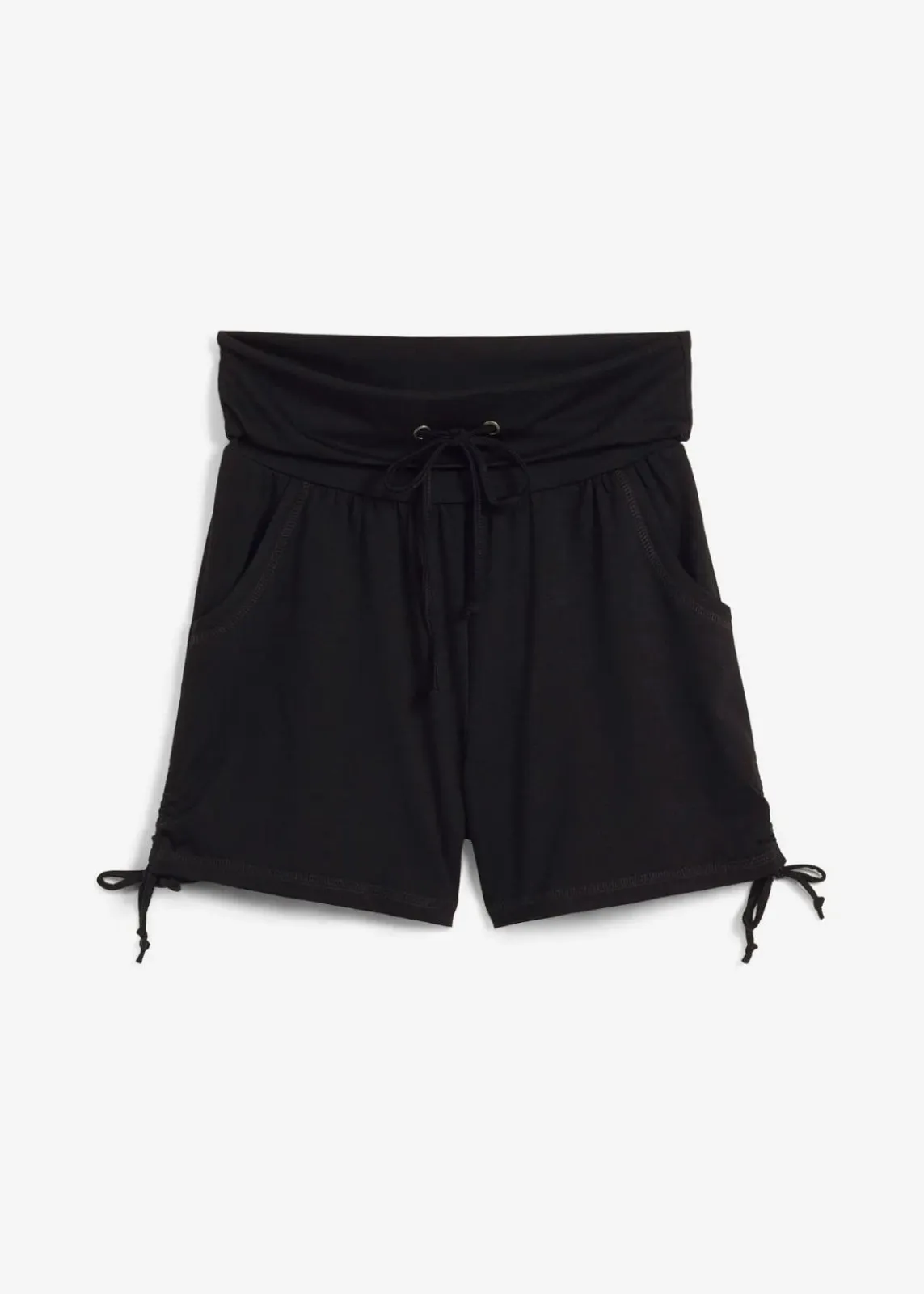bonprix Bekleidung·Outdoorbekleidung|Bekleidung·Kleider^Shorts mit Raffung schwarz