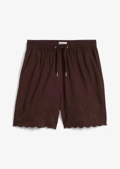 bonprix Bekleidung·Outdoorbekleidung|Bekleidung·Kleider^Shorts mit Seidenanteil dunkelbraun