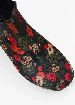 Skechers Stiefel|High Heels^Gummistiefel schwarz geblümt