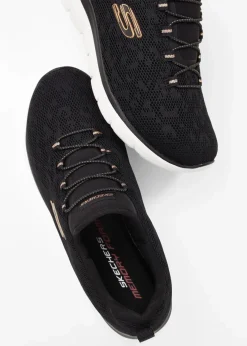 Skechers High Heels|Komfortschuhe^Komfort-Sneaker mit Memory Foam schwarz leo bedruckt