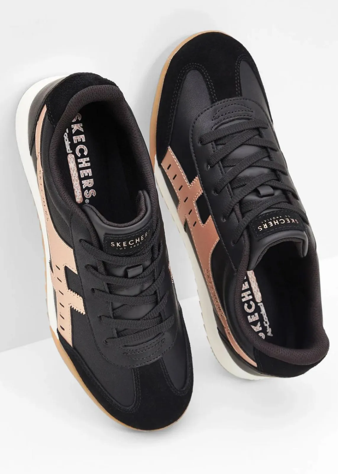 Skechers High Heels|Sneaker^Sneaker schwarz/roségoldfarben