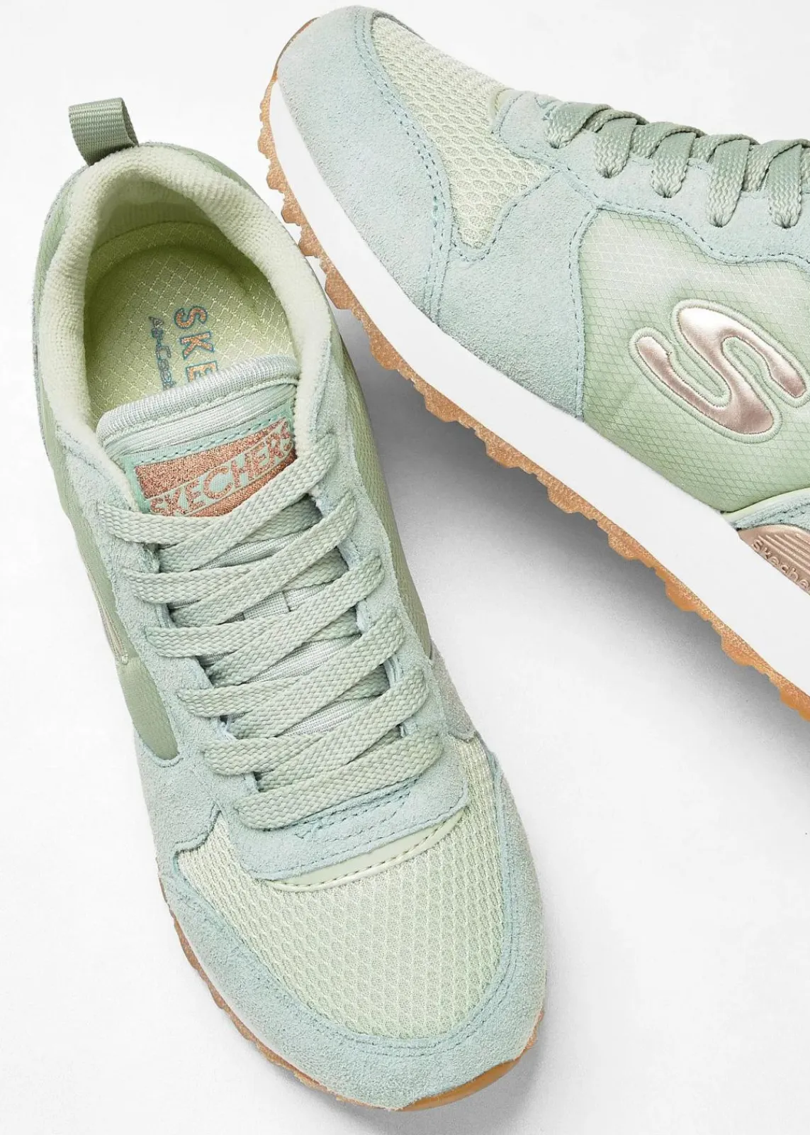 Skechers High Heels|Sneaker^Sneaker mit Memory Foam mintgrün