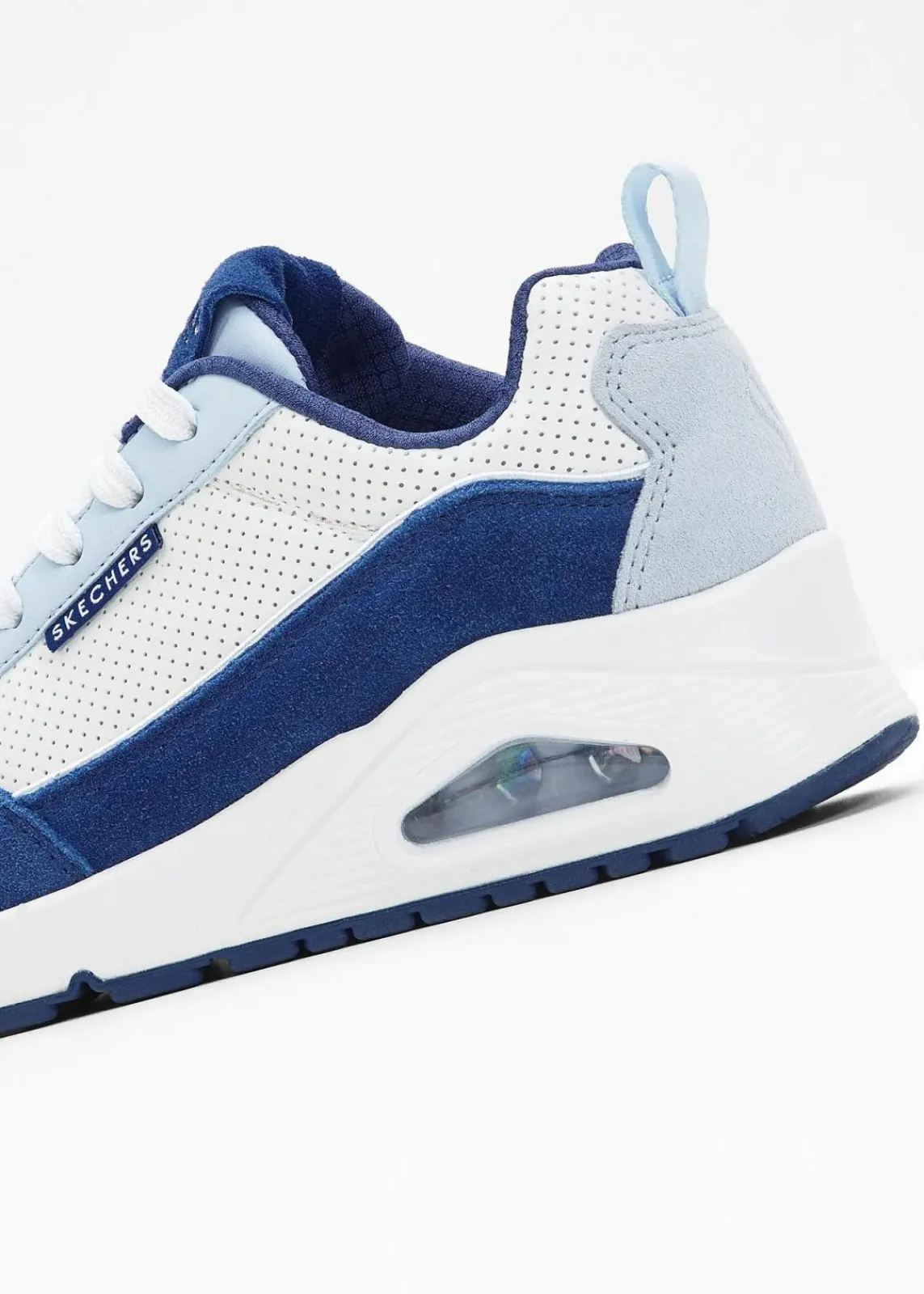 Skechers Sneaker|High Heels^Sneaker mit Memory Foam weiß/blau
