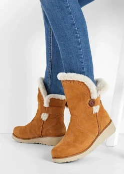 Skechers Stiefel|Gefütterte Winterschuhe^Stiefel hellbraun