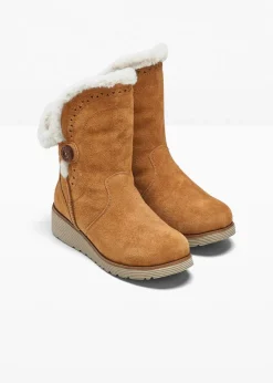 Skechers Stiefel|Gefütterte Winterschuhe^Stiefel hellbraun