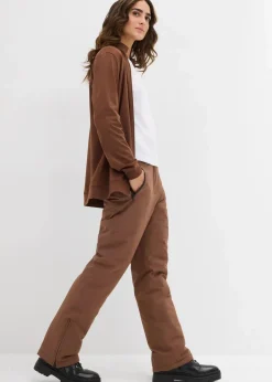 bonprix Bekleidung·Jumpsuits|Bekleidung·Sweat^Ski-Funktionshose, warm wattiert, mit Schneefang hellbraun