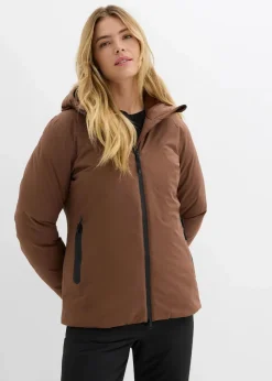 bonprix Bekleidung·Jumpsuits|Bekleidung·Sweat^Skijacke, mit Schneefang hellbraun