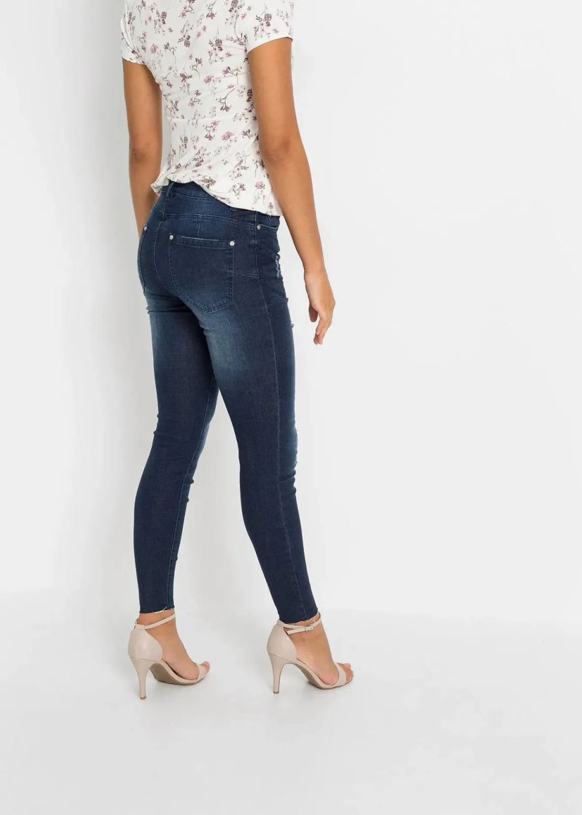 bonprix Bekleidung·Shirts & Tops|Jeans^Skinny Jeans dunkelblau denim