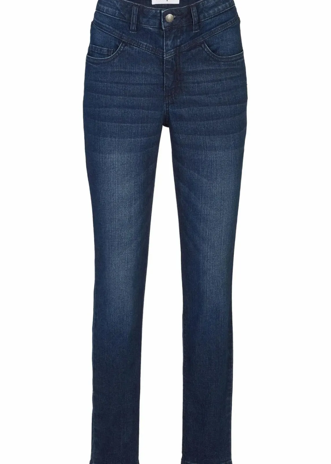 bonprix Bekleidung·Shirts & Tops|Jeans^Skinny Jeans High Waist, cropped dunkelblau denim