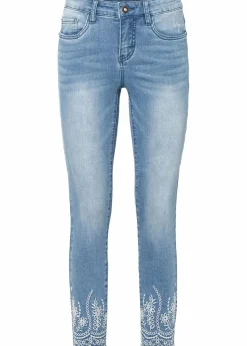 bonprix Jeans|Nachhaltigere Materialien^Skinny Jeans, Mid Waist hellblau denim