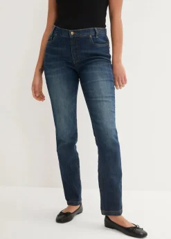 bonprix Jeans|Kurzgrößen^Skinny Jeans Mid Waist, Bequembund nachtblau denim