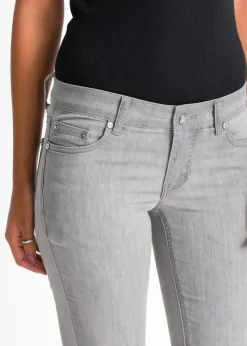 bonprix Jeans^Skinny Jeans Mid Waist, Stretch hellgrau denim