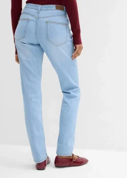 bonprix Jeans|Kurzgrößen^Skinny Jeans Mid Waist, Stretch hellblau used