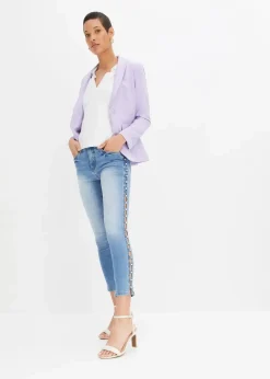 bonprix Bekleidung·Shirts & Tops|Jeans^Skinny Jeans Mid Waist, Stretch blau denim