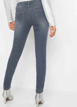 bonprix Bekleidung·Shirts & Tops|Jeans^Skinny-Jeans Low Waist mit Sternendesign blue grey denim