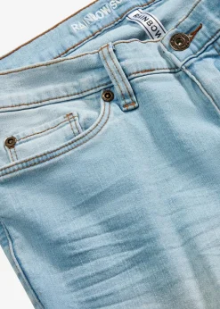 bonprix Bekleidung·Shirts & Tops|Jeans^Skinny-Jeans, Mid Waist, cropped hellblau denim
