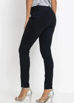 bonprix Bekleidung·Shirts & Tops|Jeans^Skinny-Jeans Mid Waist, cropped schwarz