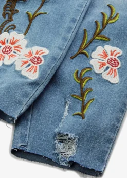 bonprix Jeans^Skinny-Jeans Mid Waist, Stretch hellblau denim