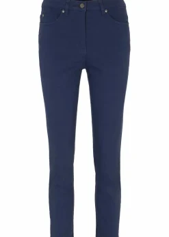 bonprix Bekleidung·Kleider^Slim Fit 7/8-Hose, High Waist dunkelblau