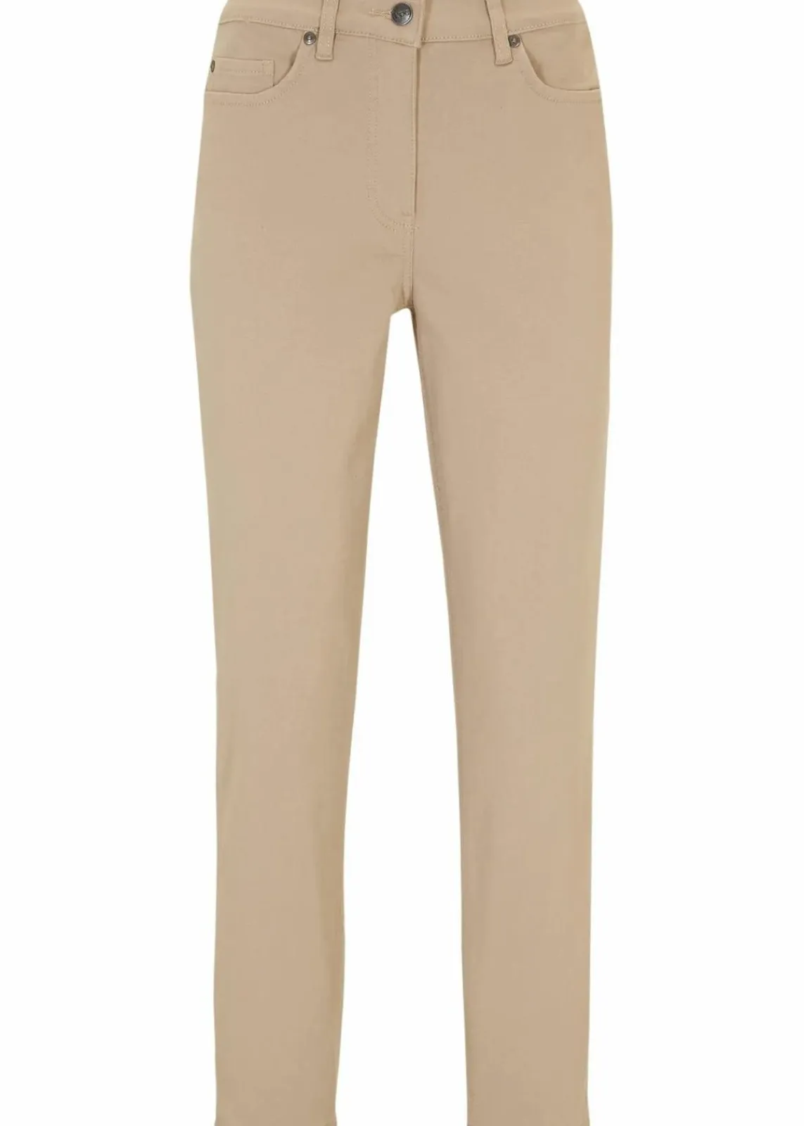 bonprix Bekleidung·Kleider^Slim Fit 7/8-Hose, High Waist sand