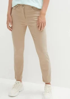 bonprix Bekleidung·Kleider^Slim Fit 7/8-Hose, High Waist sand