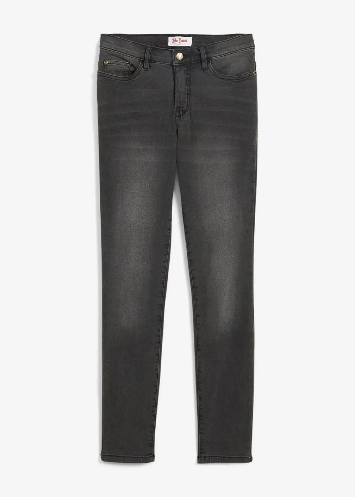 bonprix Jeans|Bekleidung·Shirts & Tops^Slim Jeans High Waist, Shaping schwarz used