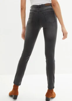 bonprix Jeans|Bekleidung·Shirts & Tops^Slim Jeans High Waist, Shaping schwarz used