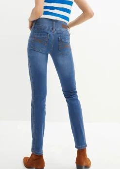 bonprix Jeans|Bekleidung·Shirts & Tops^Slim Jeans High Waist, Shaping blau used