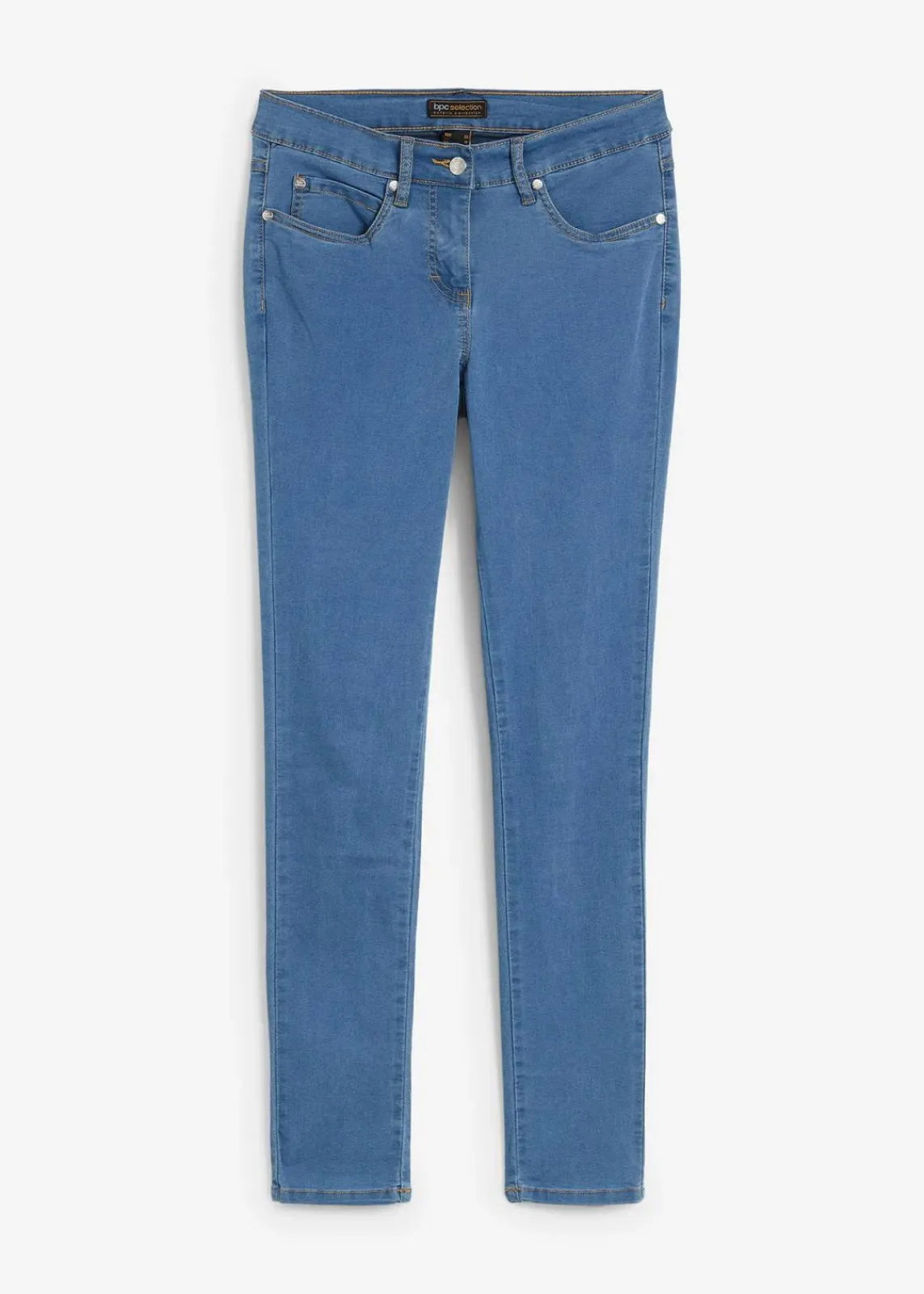 bonprix Jeans|Kurzgrößen^Slim-Fit-Jeans Mid Waist, Super Stretch blue stone