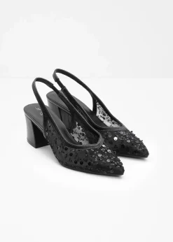 bonprix Pumps|Festliche Mode^Slingpumps schwarz