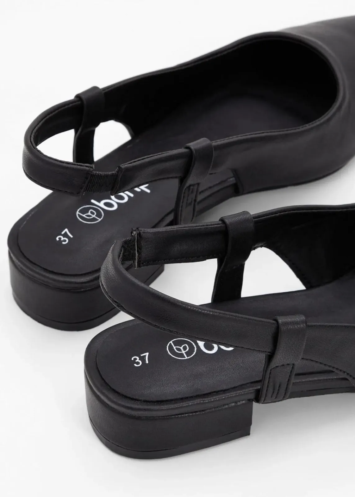 bonprix Pumps^Slingpumps mit flachem Absatz schwarz