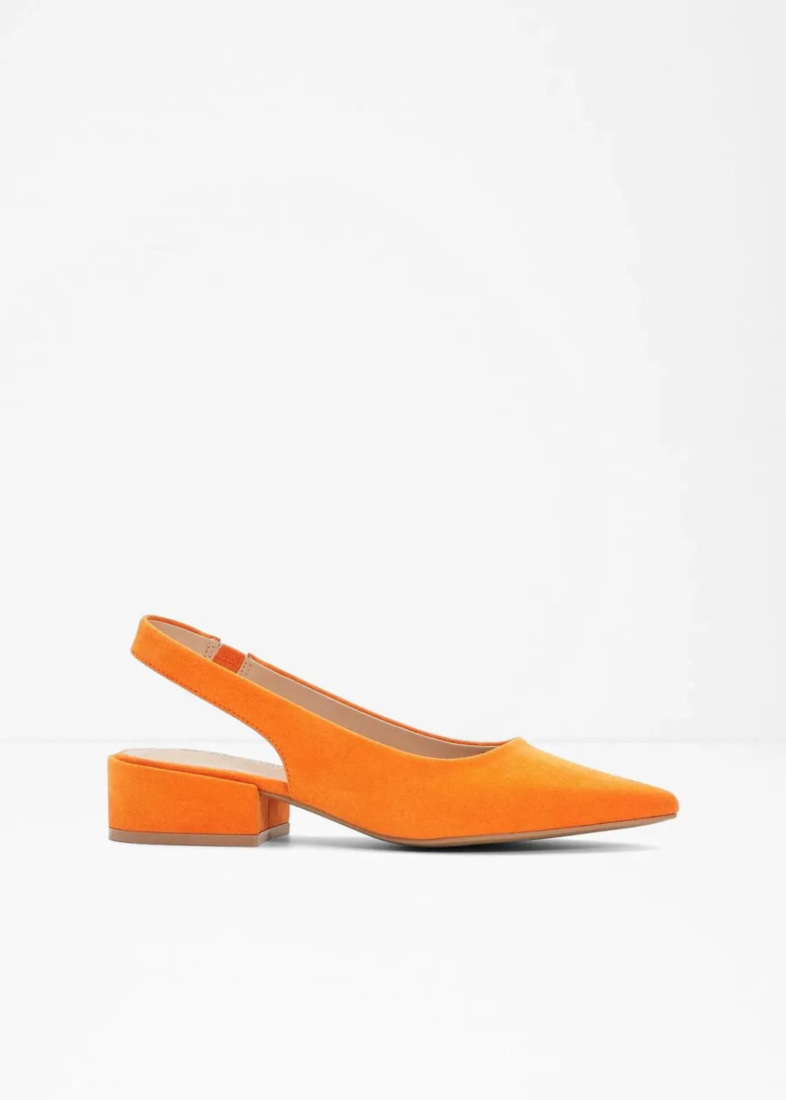 bonprix Pumps|Schuhe & Accessoires In Spezialgrößen·Elastischer Schaft^Slingpumps mit flachem Absatz orange