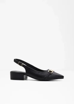 bonprix Pumps^Slingpumps mit flachem Absatz schwarz