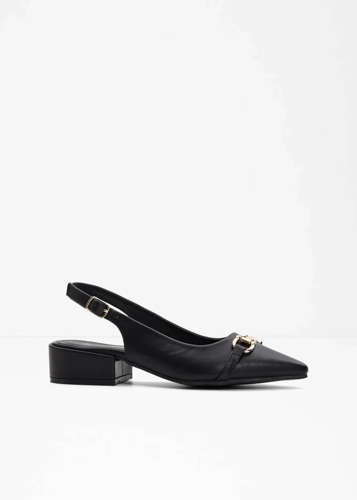 bonprix Pumps^Slingpumps mit flachem Absatz schwarz