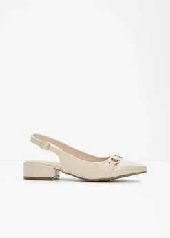 bonprix Pumps^Slingpumps mit flachem Absatz beige