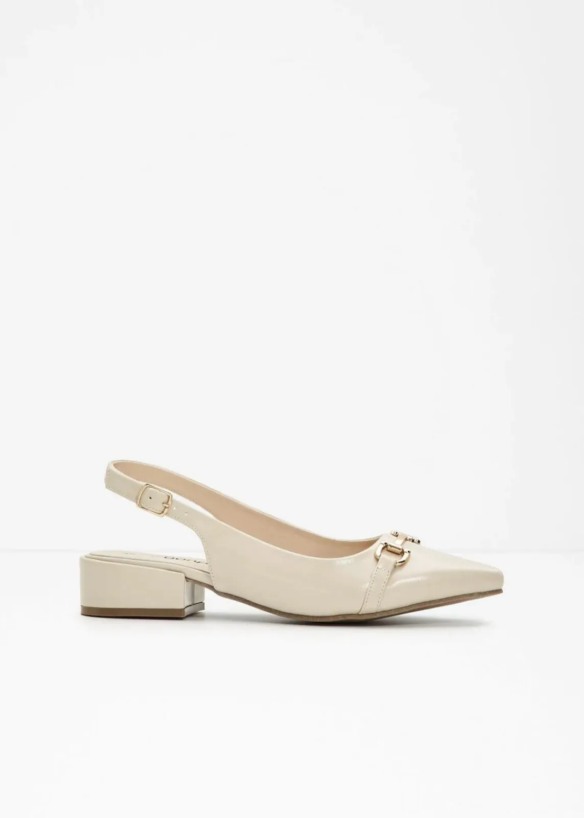 bonprix Pumps^Slingpumps mit flachem Absatz beige