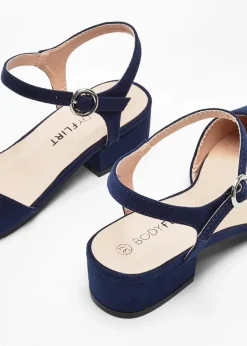 bonprix Pumps^Slingpumps mit niedrigem Absatz dunkelblau