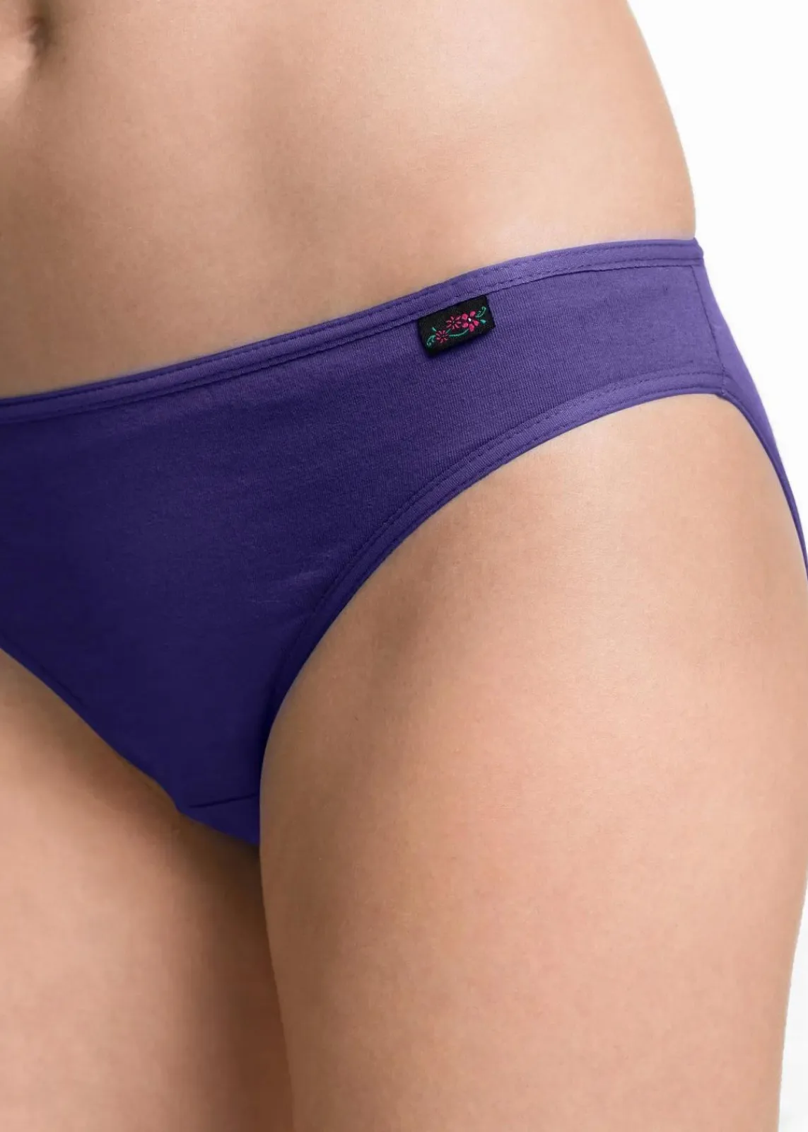 bonprix Höschen|Baumwollunterwäsche^Slip (6er Pack) lila +flieder